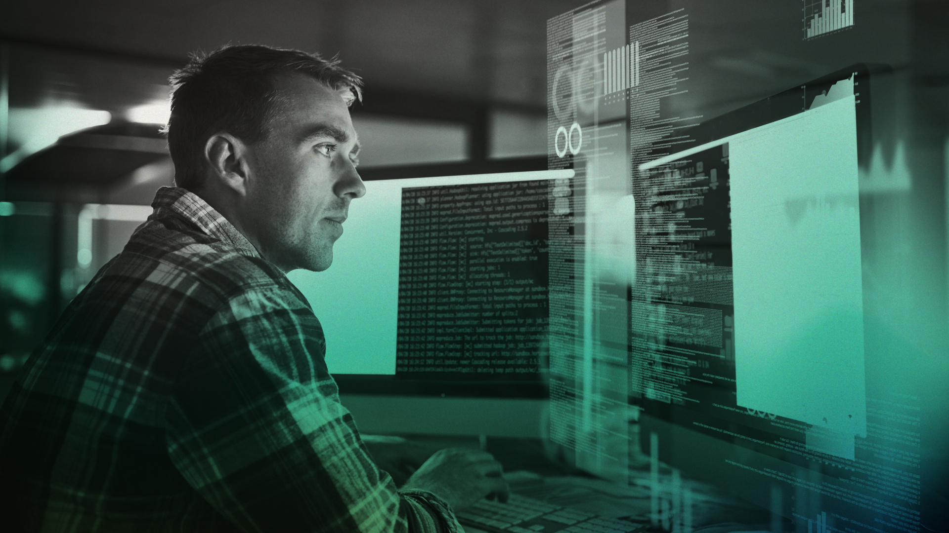 Visual representation of a user diving deep into the sea of cybersecurity with CIT's Endpoint Detection & Response solutions, embarking on their voyage to a more secured cyber future.