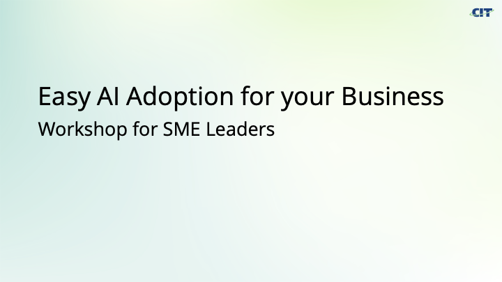 Easy AI Adoption for Your Business